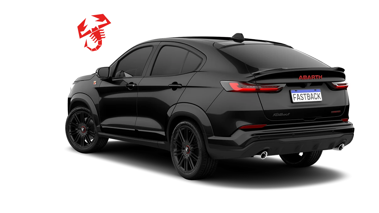 FASTBACK ABARTH TURBO 270 FLEX AT 2027 PRETO VULCANO COURO EMBOSSED BIG SCO